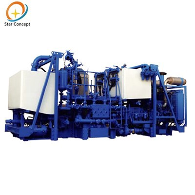 Double pompe cimentant la dérapage