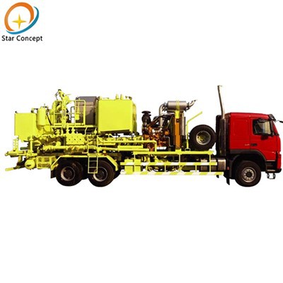 Camion de cimentation à double pompe